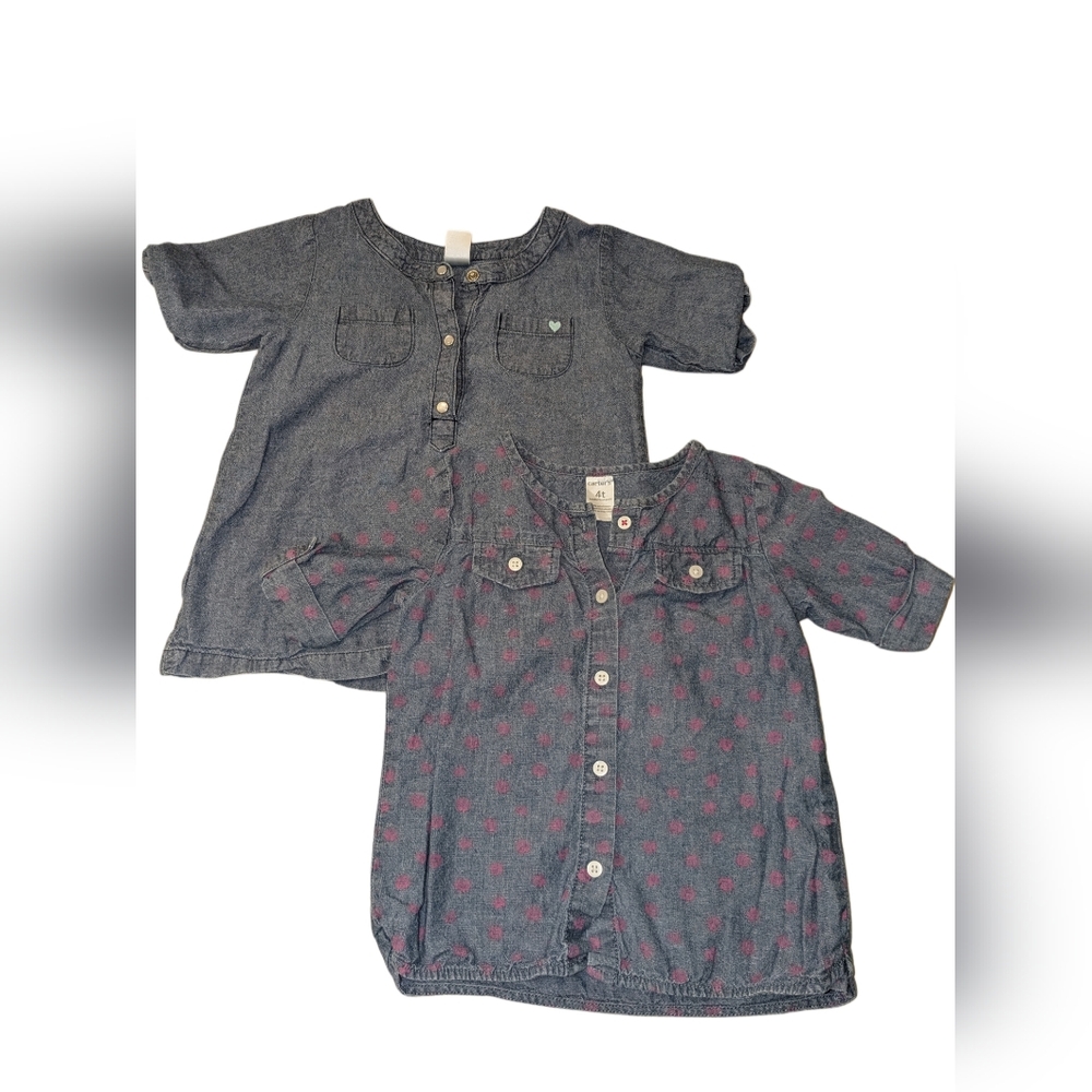 Carter's girls chambray tops